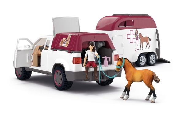 Produktbild: schleich&reg; 42704 Mobile Tier&auml;rztin mit Anh&auml;nger