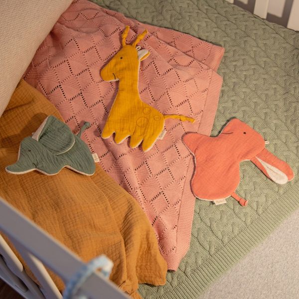 Produktbild: sigikid 39800 - Baby Musselin Knister Schnuffeltuch Giraffe