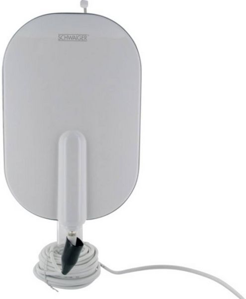 Produktbild: Schwaiger DTA4000 Aktive DVB-T/T2 Flachantenne Au&szlig;enbereich Verst&auml;rkung: 36 dB Wei&szlig;