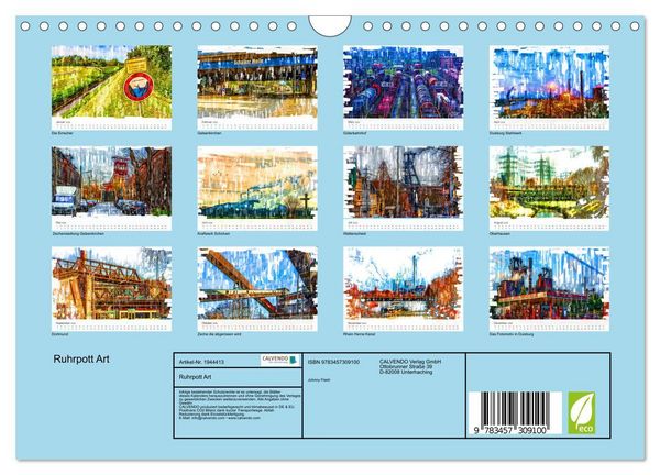 Produktbild: Ruhrpott Art (Wandkalender 2026 DIN A4 quer), CALVENDO Monatskalender