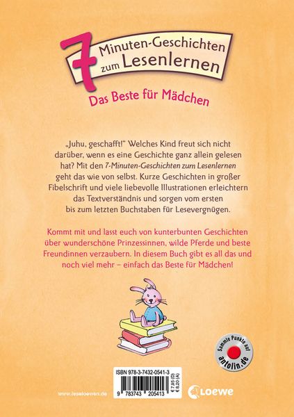 Produktbild: Lesel&ouml;wen - Das Original - 7-Minuten-Geschichten zum Lesenlernen - Das Beste f&uuml;r M&auml;dchen