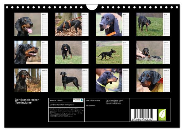 Produktbild: Der Brandlbracken-Terminplaner (Wandkalender 2026 DIN A4 quer), CALVENDO Monatskalender
