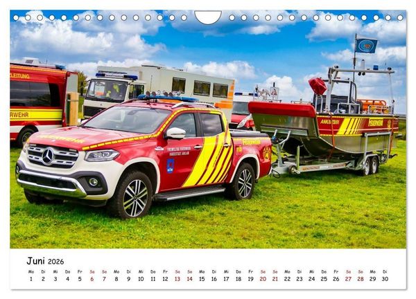 Produktbild: Blaulichttag, unsere Retter! (Wandkalender 2026 DIN A4 quer), CALVENDO Monatskalender