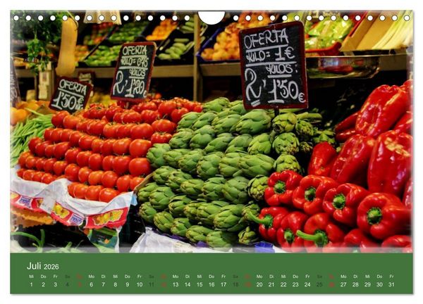 Produktbild: Spanische LebensArt (Wandkalender 2026 DIN A4 quer), CALVENDO Monatskalender