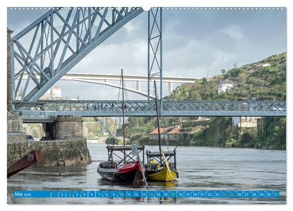 Produktbild: Porto & das Douro-Tal (Wandkalender 2026 DIN A2 quer), CALVENDO Monatskalender