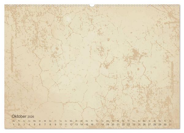 Produktbild: Vintage DIY Bastel-Kalender - Zum Selbstgestalten (Wandkalender 2026 DIN A2 quer), CALVENDO Monatskalender