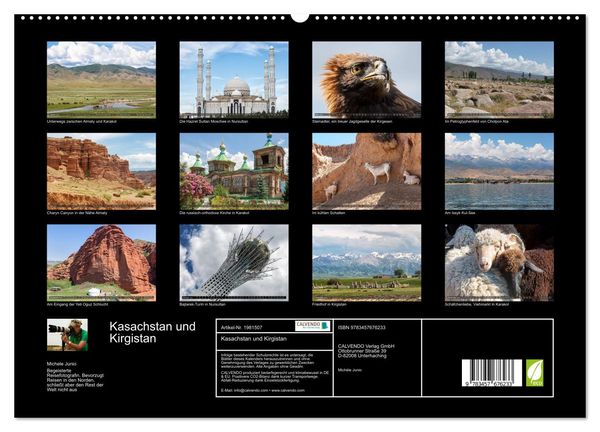 Produktbild: Kasachstan und Kirgistan (hochwertiger Premium Wandkalender 2026 DIN A2 quer), Kunstdruck in Hochglanz