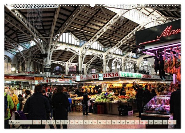 Produktbild: Valencia - sehenswert bei Tag und bei Nacht (Wandkalender 2026 DIN A2 quer), CALVENDO Monatskalender