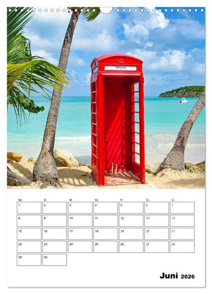 Produktbild: Karibik pur - mit Charme und Zauber (Wandkalender 2026 DIN A3 hoch), CALVENDO Monatskalender