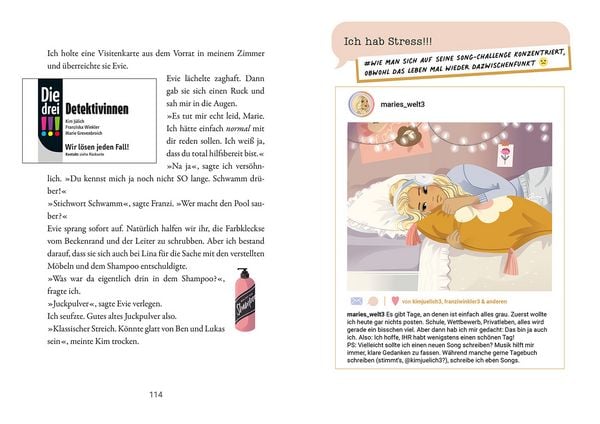 Die drei !!!, Maries Channel, #endlich_online