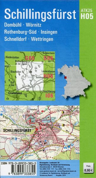 Produktbild: Schillingsf&uuml;rst 1:25 000