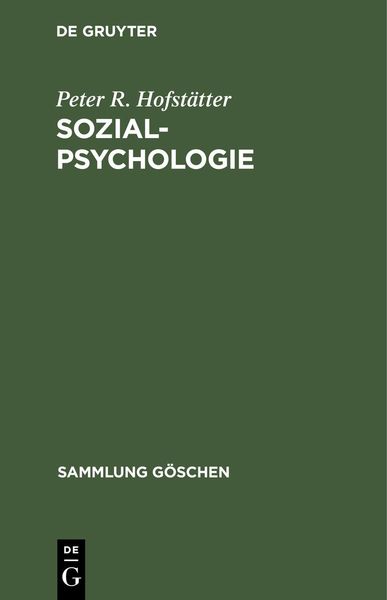 Produktbild: Sozialpsychologie