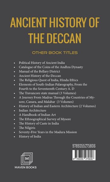 Produktbild: Ancient History Of The Deccan