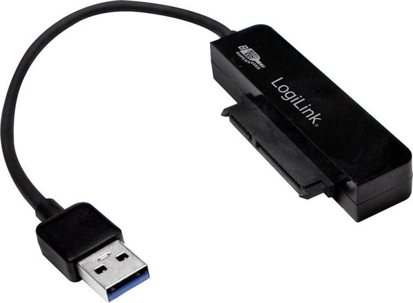 LogiLink USB 3.2 Gen 1 (USB 3.0) Adapter [1x SATA-Buchse 7pol. - 1x USB 3.2 Gen 1 Stecker A (USB 3.0)] AU0012A