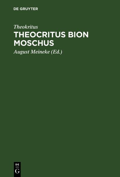 Produktbild: Theocritus Bion Moschus