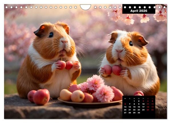 Produktbild: Meerschweinchen mal anders! (Wandkalender 2026 DIN A4 quer), CALVENDO Monatskalender