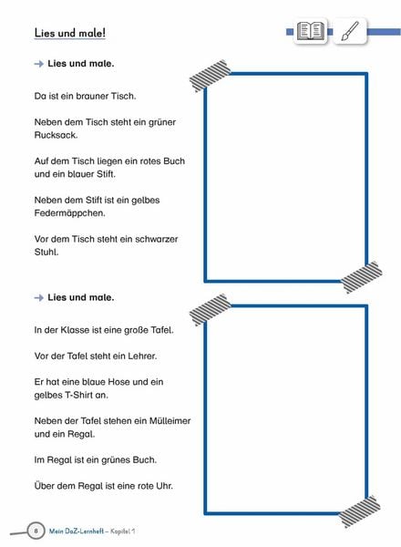 Produktbild: Mein DaZ-Lernheft &ndash; Mit Wimmelbildern Wortschatz und Grammatik &uuml;ben