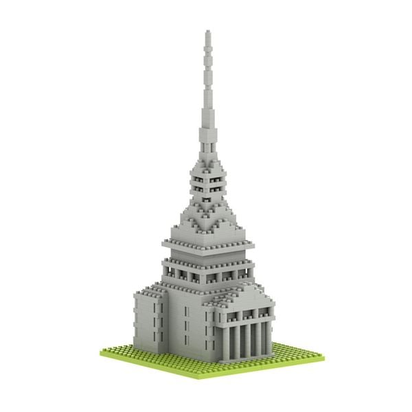 Produktbild: BRIXIES 200098 - Mole Antonelliana, 3D Konstruktionsbausatz aus Ministeinen, 433 Teile