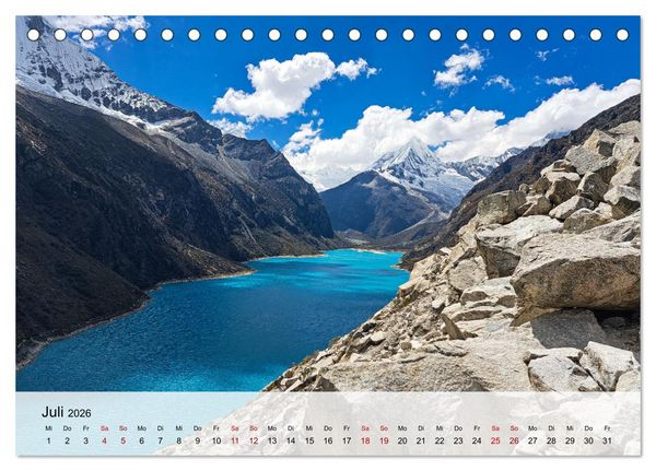 Produktbild: Entdecke S&uuml;damerika: Monat f&uuml;r Monat (Tischkalender 2026 DIN A5 quer), CALVENDO Monatskalender