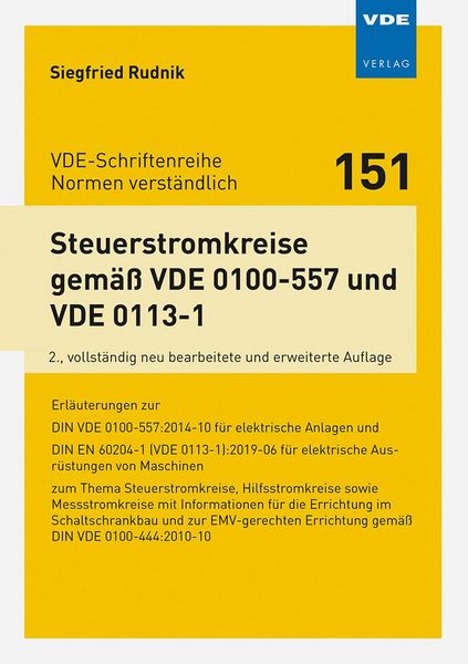 Produktbild: Steuerstromkreise gem&auml;&szlig; VDE 0100-557 und VDE 0113-1