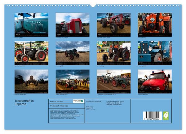 Produktbild: Treckertreff in Esperde (hochwertiger Premium Wandkalender 2026 DIN A2 quer), Kunstdruck in Hochglanz
