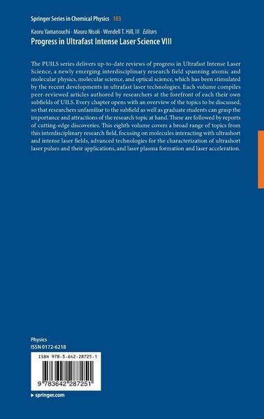 Produktbild: Progress in Ultrafast Intense Laser Science VIII