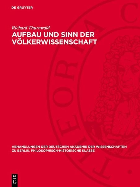Produktbild: Aufbau und Sinn der V&ouml;lkerwissenschaft