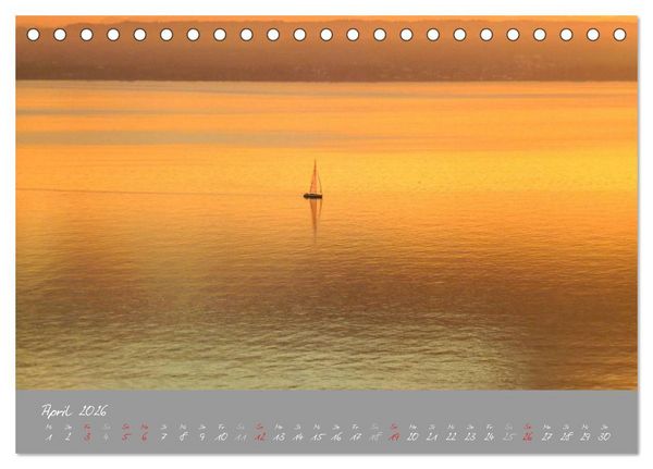 Produktbild: Farbrausch Bodensee (Tischkalender 2026 DIN A5 quer), CALVENDO Monatskalender