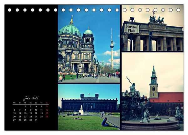 Produktbild: BERLIN horizontal (Tischkalender 2026 DIN A5 quer), CALVENDO Monatskalender