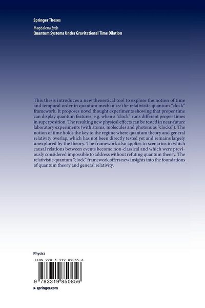 Produktbild: Quantum Systems under Gravitational Time Dilation