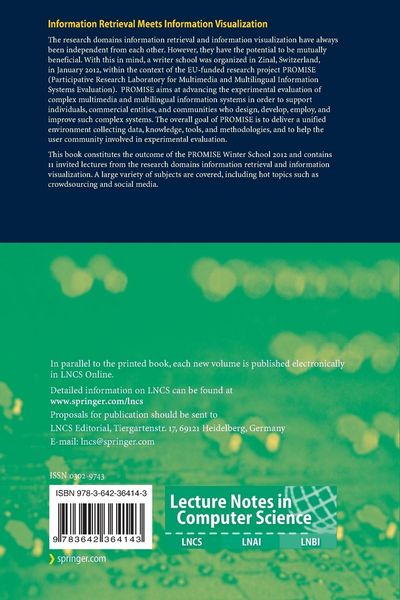 Produktbild: Information Retrieval Meets Information Visualization