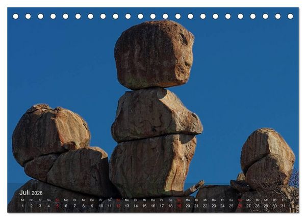 Produktbild: Zimbabwe (Tischkalender 2026 DIN A5 quer), CALVENDO Monatskalender