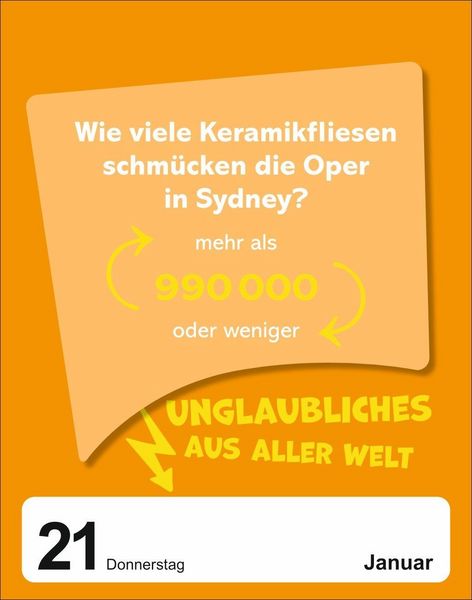 Produktbild: Was sch&auml;tzt du denn? Tagesabrei&szlig;kalender 2027 - Knifflige Sch&auml;tzfragen f&uuml;r die ganze Familie!