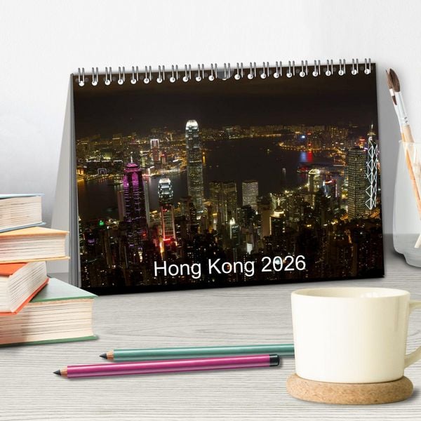Produktbild: Hong Kong 2026 (Tischkalender 2026 DIN A5 quer), CALVENDO Monatskalender