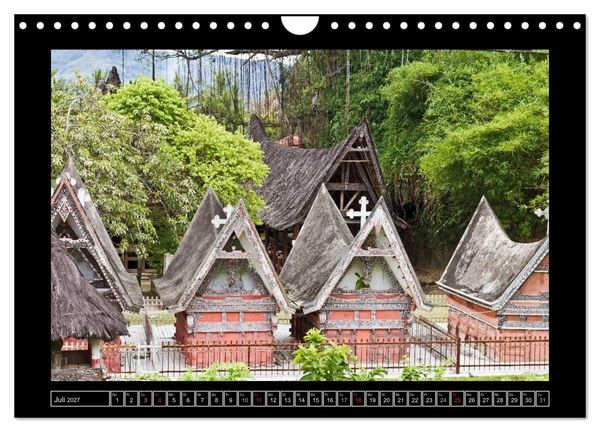 Produktbild: Sumatra &ndash; Architektur und Landschaft (Wandkalender 2027 DIN A4 quer), CALVENDO Monatskalender