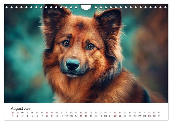 Produktbild: Wundert&uuml;te auf vier Pfoten - Mischlingshunde mit Charme (Wandkalender 2026 DIN A4 quer), CALVENDO Monatskalender