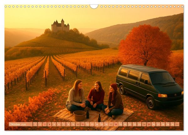 Produktbild: VANLIFE - Dein Weg. Dein Ziel. Dein Zuhause. (Wandkalender 2026 DIN A3 quer), CALVENDO Monatskalender