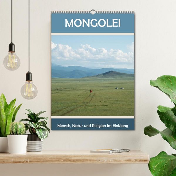 Produktbild: Mongolei - Mensch, Natur und Religion im Einklang (Wandkalender 2026 DIN A2 hoch), CALVENDO Monatskalender