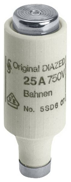 Produktbild: Siemens 5SD602 Sicherungseinsatz Sicherungsgr&ouml;&szlig;e = DIII 4A 750 V/AC 1St.