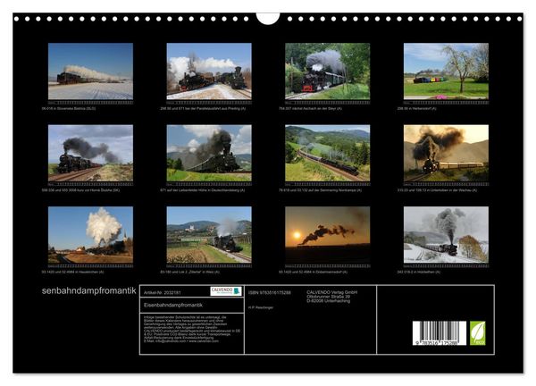 Produktbild: Eisenbahndampfromantik (Wandkalender 2026 DIN A3 quer), CALVENDO Monatskalender