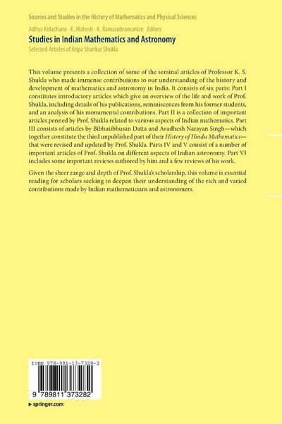 Produktbild: Studies in Indian Mathematics and Astronomy
