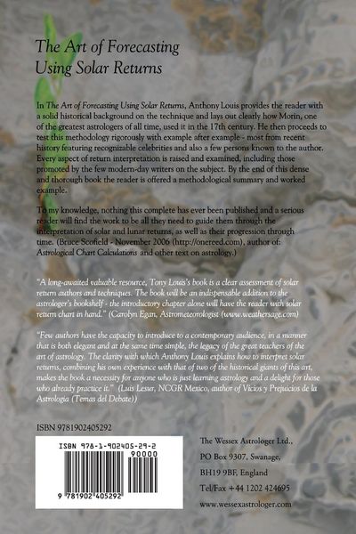 Produktbild: The Art of Forecasting Using Solar Returns