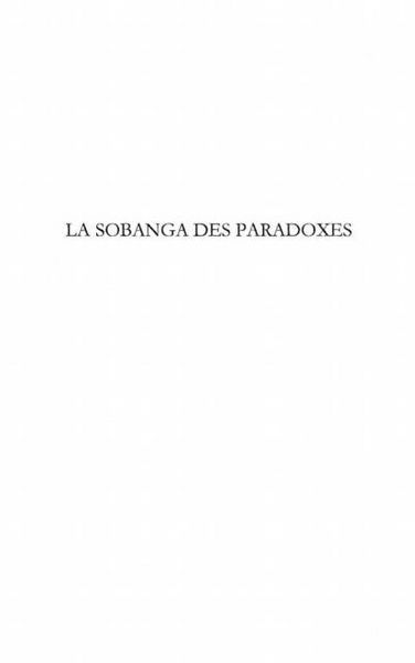 Produktbild: La sobanga des paradoxes