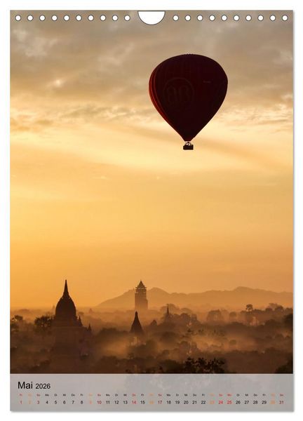 Produktbild: Ballon fahren - mein Traum (Wandkalender 2026 DIN A4 hoch), CALVENDO Monatskalender