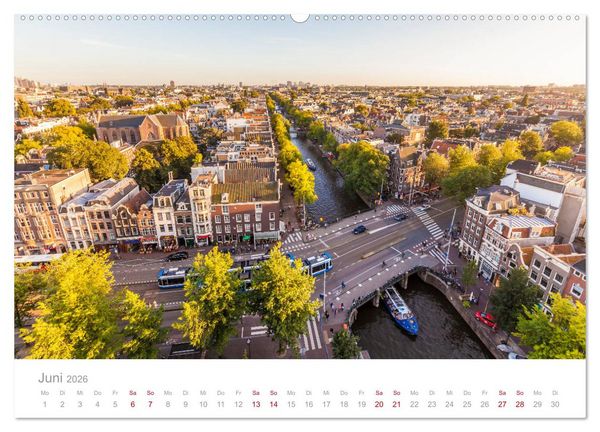 Produktbild: AMSTERDAM Impressionen (hochwertiger Premium Wandkalender 2026 DIN A2 quer), Kunstdruck in Hochglanz