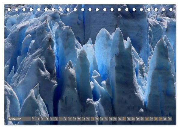 Produktbild: Patagonien, Gletscher, Berge und unendliche Weiten (Tischkalender 2027 DIN A5 quer), CALVENDO Monatskalender