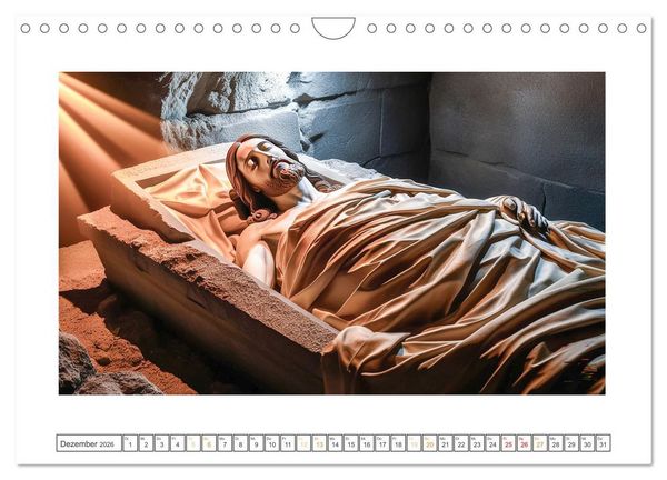 Produktbild: Durch das Jahr mit Jesus (Wandkalender 2026 DIN A4 quer), CALVENDO Monatskalender