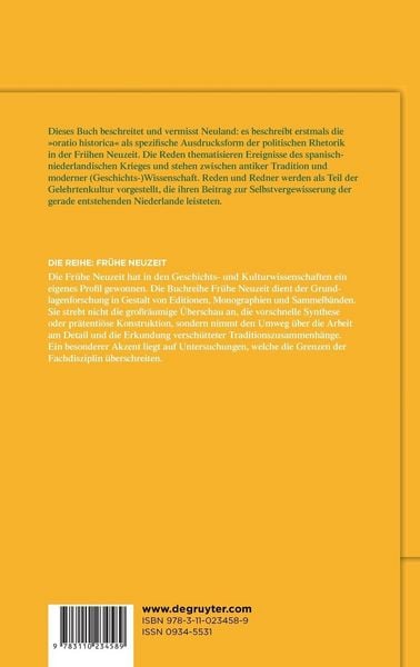 Produktbild: Oratio historica - Reden &uuml;ber Geschichte