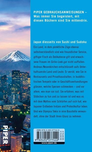 Produktbild: Gebrauchsanweisung f&uuml;r Tokio und Japan