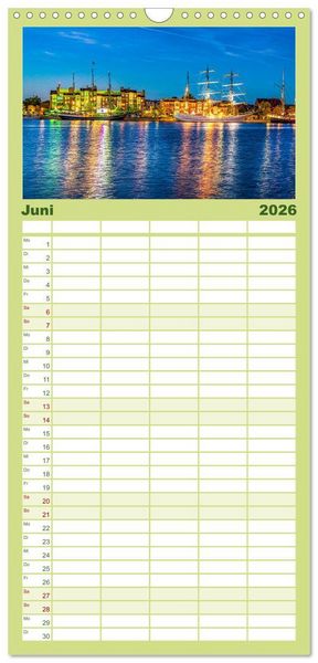 Produktbild: Familienplaner 2026 - Wilhelmshaven - Bezaubernde Momente mit 5 Spalten (Wandkalender, 21 x 45 cm) CALVENDO